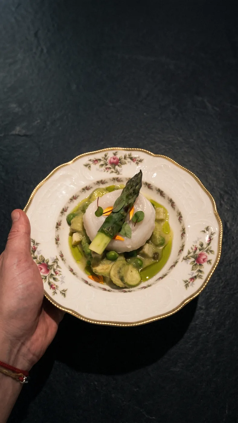 Kabine hazır dil balığı ve kabaktan risotto